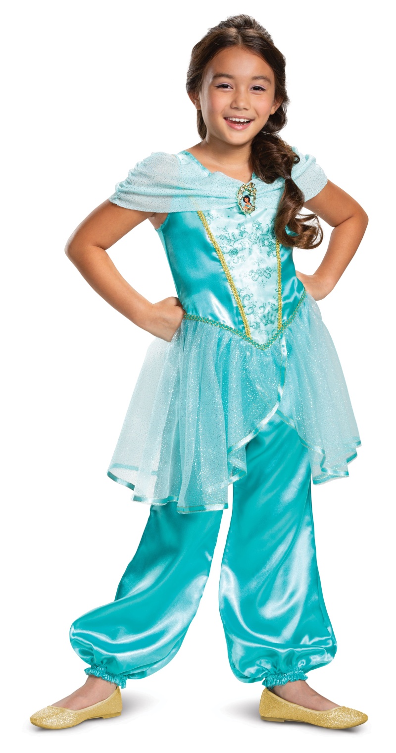 Jasmine Girls Classic Costume Teal,(3T-4T)