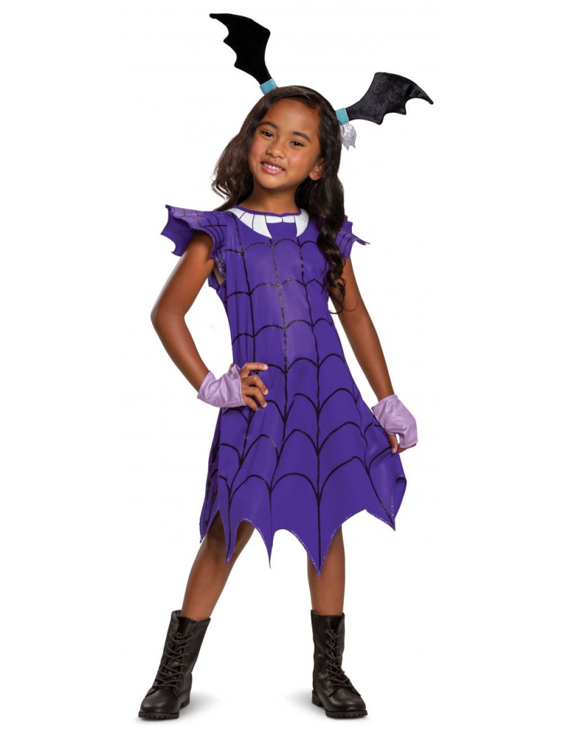 Vampirina Ghoul Girls Classic Costume Purple,Medium(7-8)