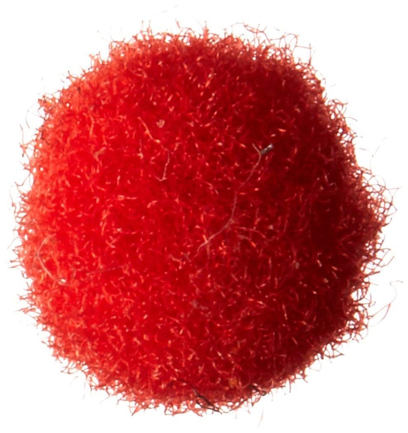 Acrylic Pom Poms Red 5Mm