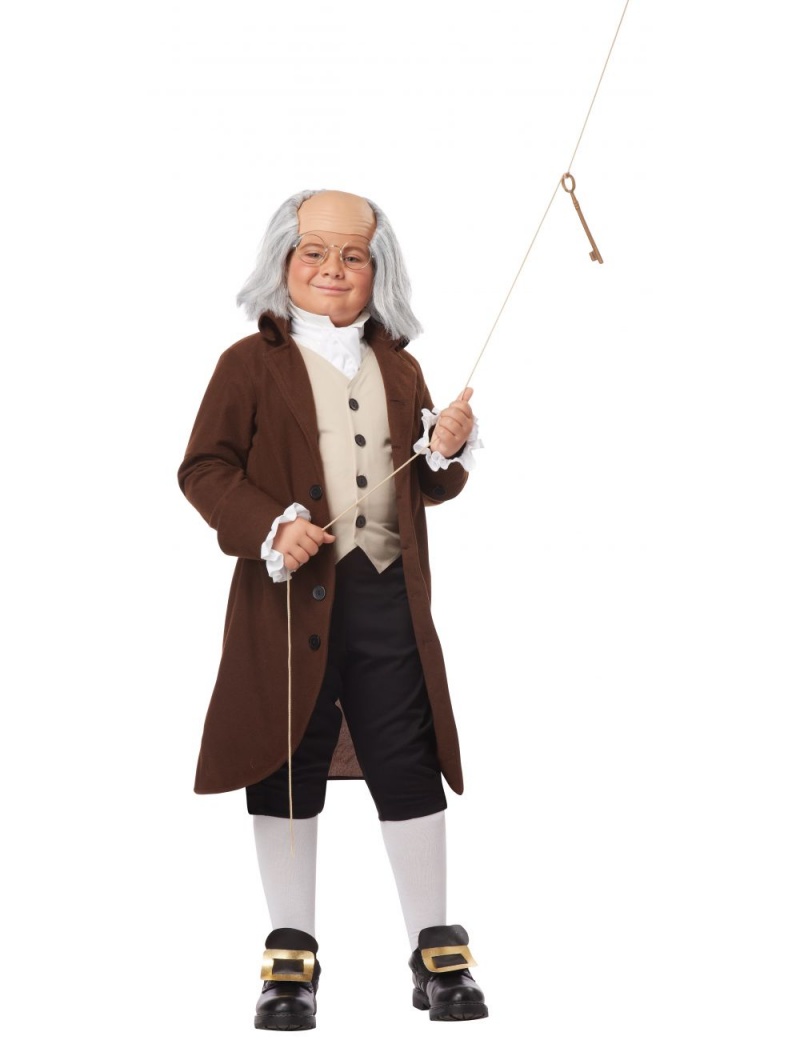 California Costumes Colonial Man/Benjamin Franklin Child Costume, Large