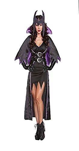 Halloween Wholesalers Malice Queen Costume - Black & Purple
