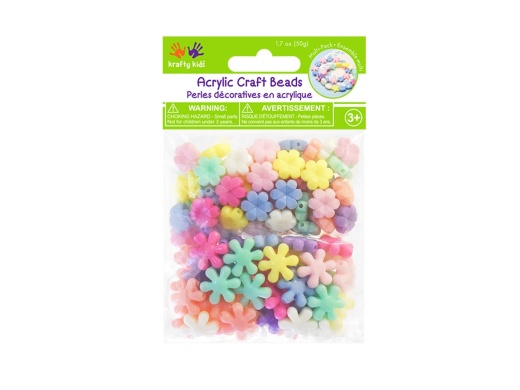Multicraft Acrylic Beads 50g Flower Medley