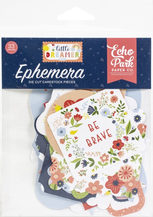 Echo Park Cardstock Ephemera 33 Per Pkg Icons, Little Dreamer Girl