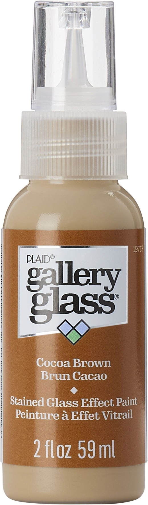 FolkArt Gallery Glass Paint 2Oz-Cocoa Brown