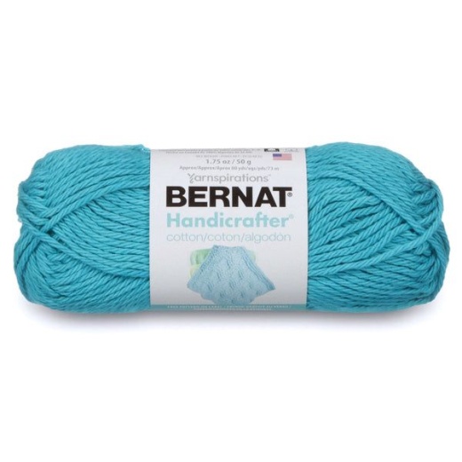 Spinrite Bernat Handicrafter Cotton Yarn Solids Mod Blue 1 Pack Of 1 Skein