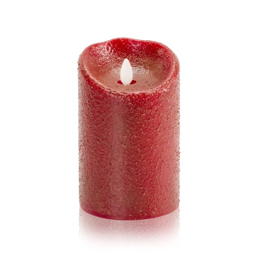 Luminara Flameless Candle Rio Red Country Pillar 5 Inch