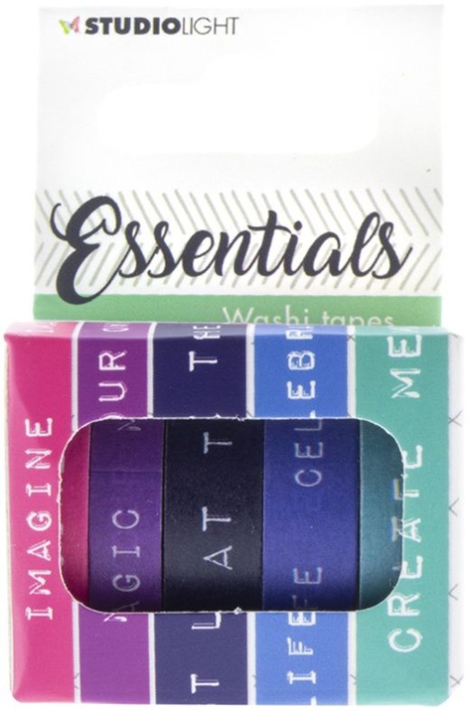 Studio Light Essentials Washi Tape-Nr. 09, 5 Per Pkg