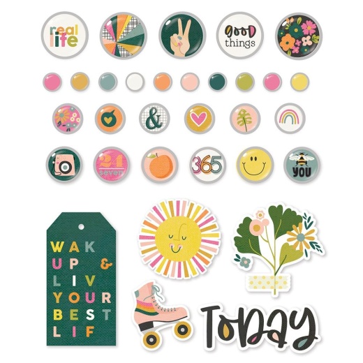 Good Stuff Decorative Brads - Simple Stories