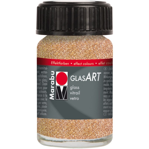 Marabu Glasart 15Ml Glitter Red Gold