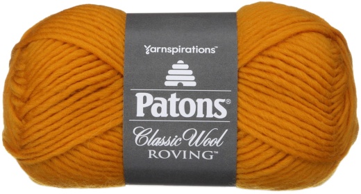 Spinrite Patons Classic Wool Roving Yarn Yellow 1 Pack Of 5 Skein