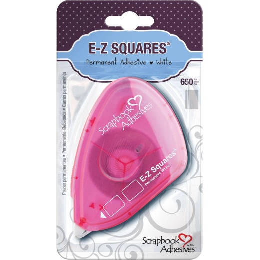 Scrapbook Adhesives E-Z Square Tabs 650 Per Pkg Permanent