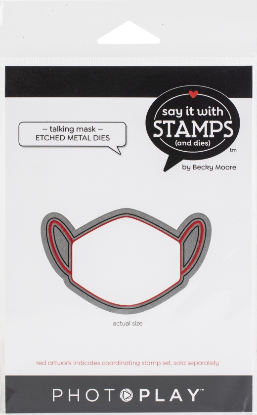 Photoplay Say It With Stamps Die Set Talking Masks