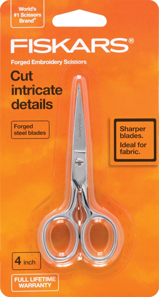 Fiskars Forged Embroidery Scissors 4 Inch