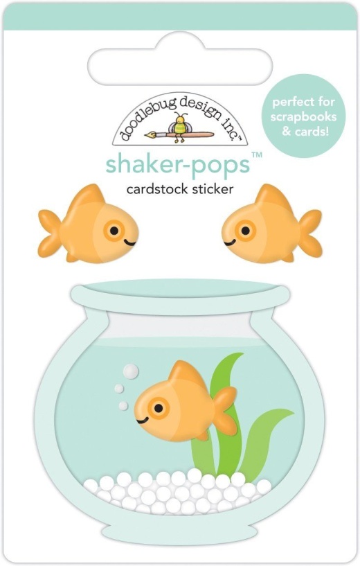 Doodlebug Shaker Pops 3D Stickers Fineus And Friends