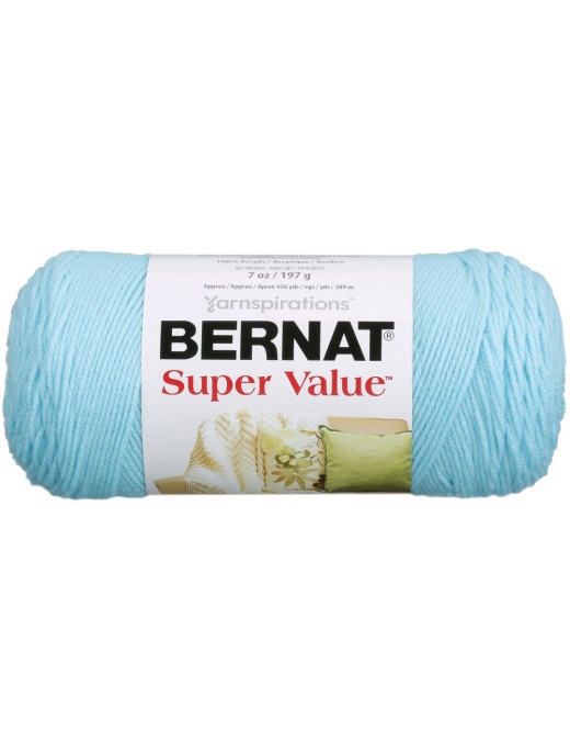 Bernat Blanket Big Ball Yarn-Gray Blue