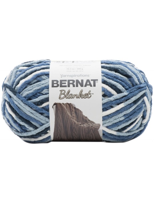 Bernat Blanket Big Ball Yarn Faded Blues