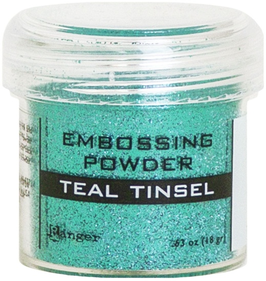 Ranger Embossing Powder Teal Tinsel 1 Pack Of 1 Piece