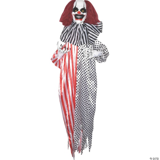 5 Hanging Shaking Clown Halloween Decoration