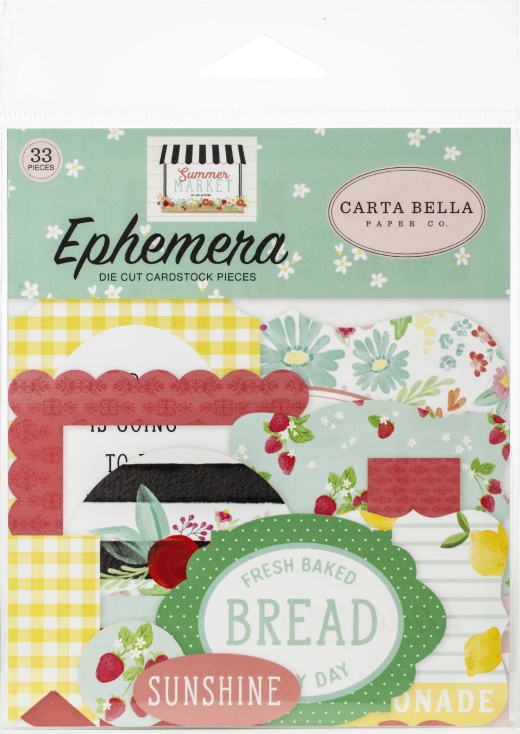 Carta Bella Cardstock Ephemera 33 Per Pkg Icons, Summer Market