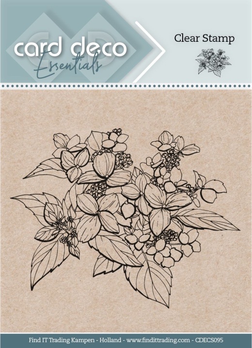 Find It Trading Card Deco Essentials Clear Stamp Hydrangea