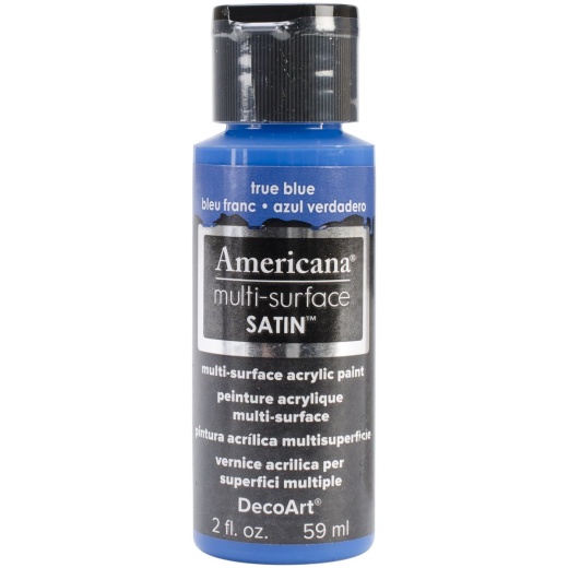 Americana Multi Surface Satin Acrylic Paint 2Oz True Blue