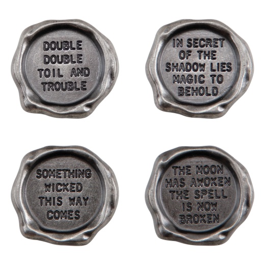 Idea-Ology Metal Quote Seals 4 Per Pkg Halloween
