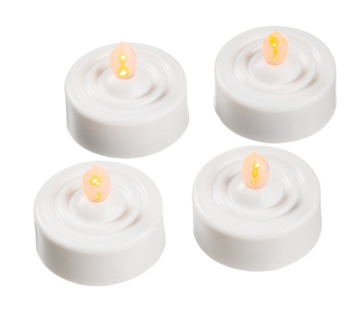 Darice Crafts AC Led Tea Lights With Timer 100 Hours