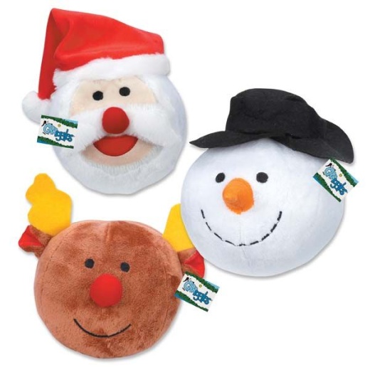 Grriggles Snowball Gang Dog Toys Santa