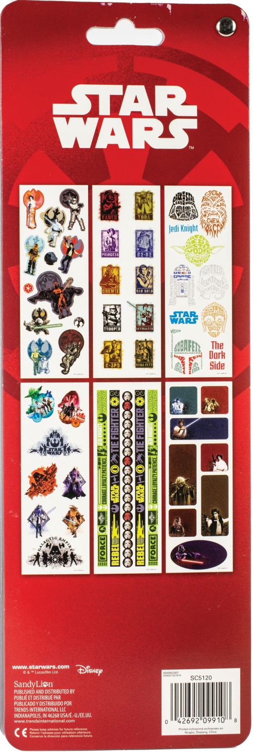 S And Ylion Disney Sticker Flip Pack Star Wars 6 Sheets