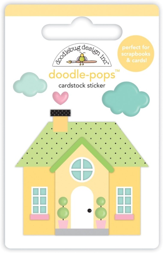 Doodlebug Doodle-Pops 3D Stickers-Cozy Cottage