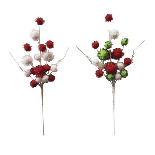 Pom Pom Pick: 4.72 X 12.2 Inches, 2 Assorted Styles