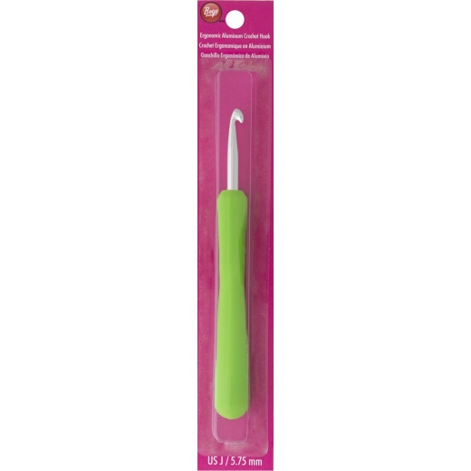 Boye Ergonomic Aluminum Crochet Hook Size J10 5.75Mm