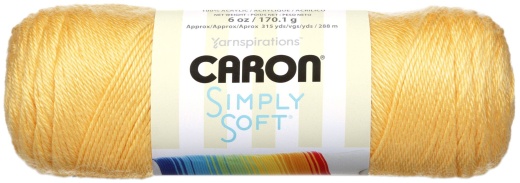 Spinrite Caron Simply Soft Solids Yarn Sunshine 1 Pack Of 9 Skein