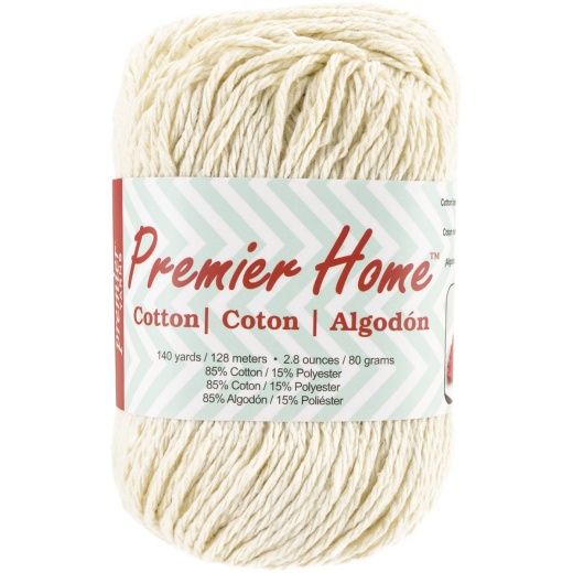 Premier Yarns Home Cotton Yarn Solid Cream 1 Pack Of 1 Skein