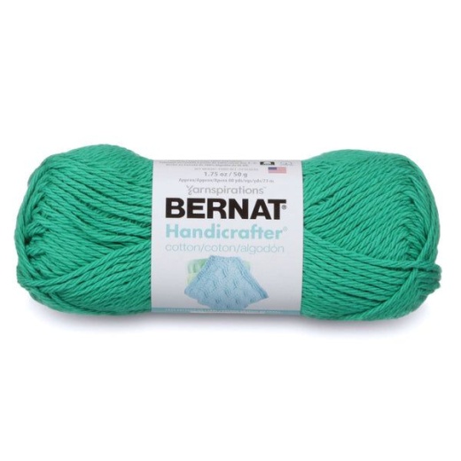 Spinrite Bernat Handicrafter Cotton Yarn Solids Emerald 1 Pack Of 1 Skein