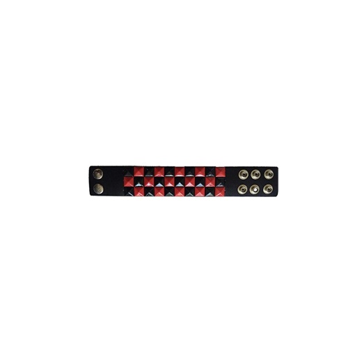 Halloween Wholesalers Black Red Check Tiles Wrist Band