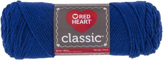 Red Heart Classic Yarn Olympic Blue Pack Of 1 Skein