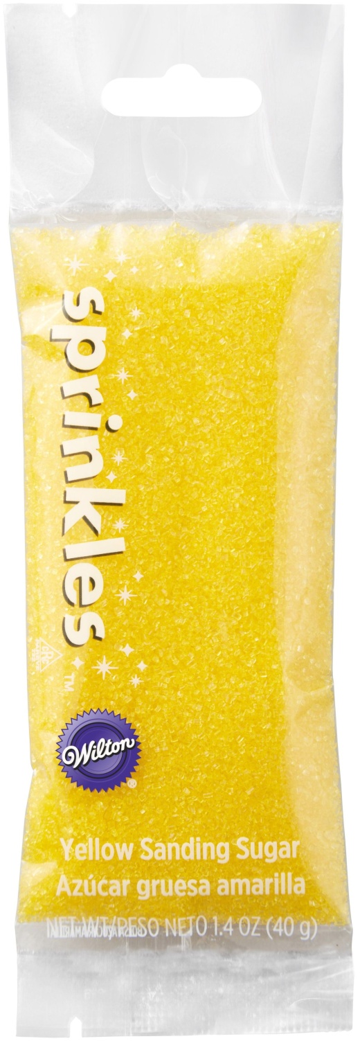 Sanding Sugar Pouch 1.4Oz.-Yellow