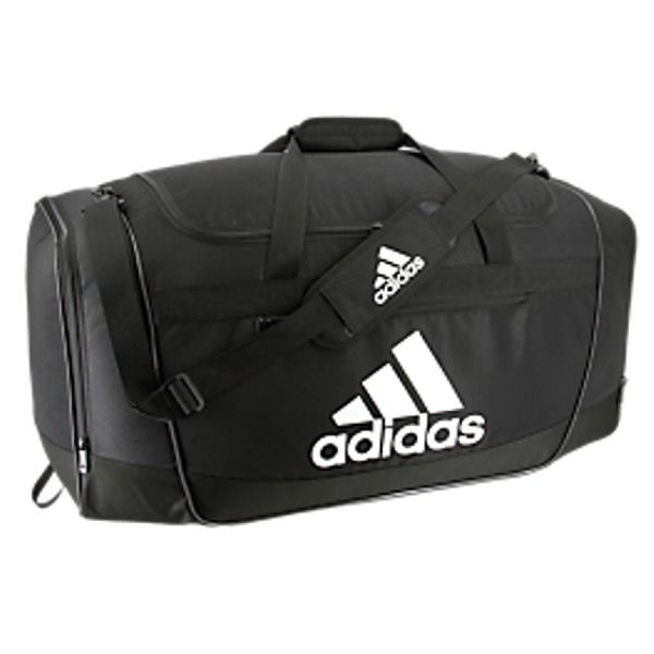 Adidas Defender Iv Small Black Duffel Bag Color: Black/White. Size: 20.5" X 12" X 11"