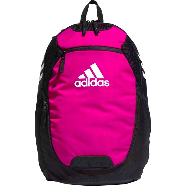 Adidas Stadium 3 Shock Pink Soccer Backpack Size: 19.5" X 11" X 10.5". Color: Shock Pink