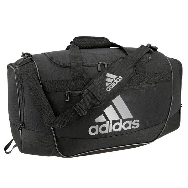 Adidas Defender Iv Medium Black/Silver Duffel Bag Color: Black/Silver. Size: 24" X 13" X 12"