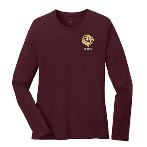 Jserra High School Soccer Maroon Long Sleeve Women's T-Shirt