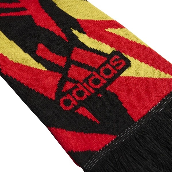 Adidas Belgium Rbfa Knit Scarf Color: Black/Red. Size: 53" X 6.5" X 3.5"