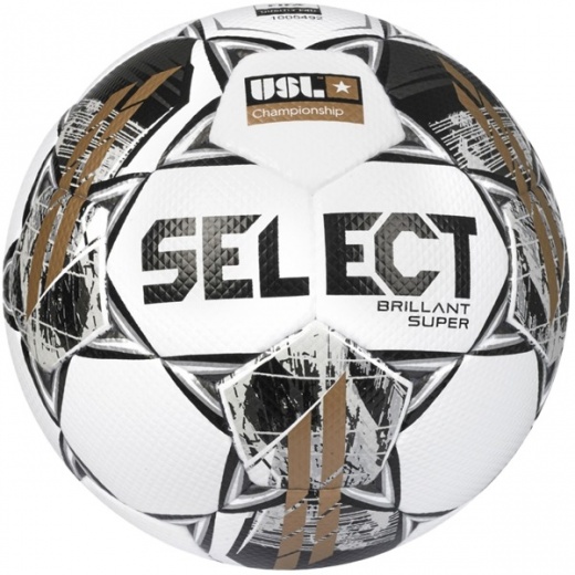 SELECT Size 5 Soccer Ball - White/Gold - FIFA Approved