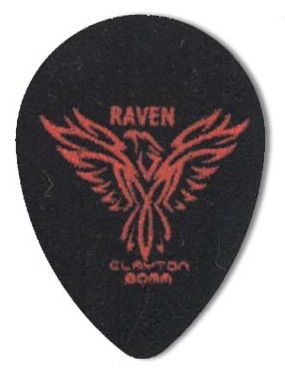 Steve Clayton Black Raven Pick - Small Teardrop