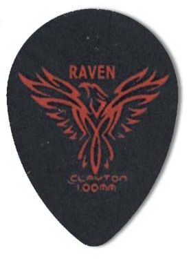 Steve Clayton Black Raven Pick - Small Teardrop