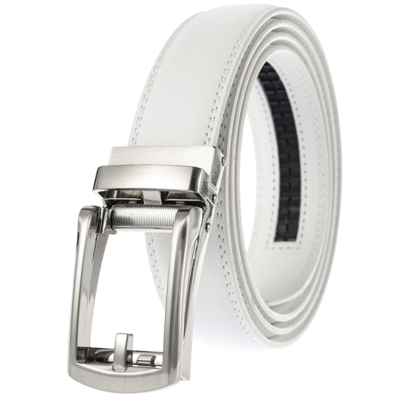 Celino Adjustable Ratchet Slide Buckle 100% Leather Belt For Men Made ...