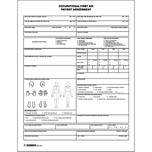 Patient Assessment Chart