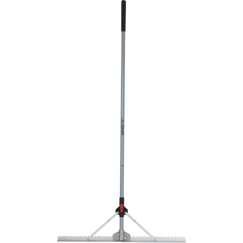 Landscaping Level Rake With Folding Head, Fibreglass Handle, 36" W, Aluminum Blade