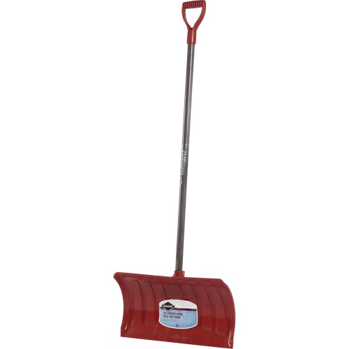 Nordic™ Snow Pusher, Polypropylene Blade, D-Grip Handle, 20-3/4" w